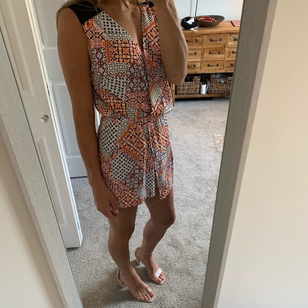Adelyn Rae Geometric Romper
